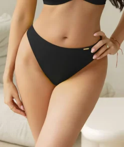 Polski Czarne Figi od stroju kąpielowego LEMON