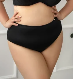 Polski Czarne Figi od stroju kąpielowego BEACH Wysoki Stan