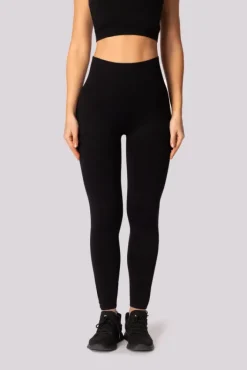 Polski Czarne Legginsy z kieszonką BASE