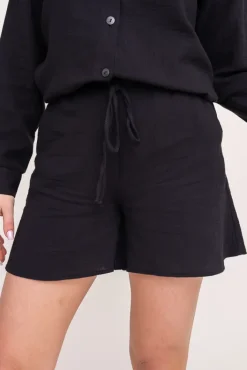 Damskie Polski Czarne Szorty KALEMI