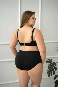 Polski Czarny Biustonosz od stroju kąpielowego BEACH Soft Side Support