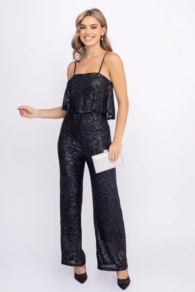 Damskie Włoski Kombinezon z cekinami MONTERO
