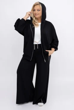 Damskie Włoski Czarny Komplet dresowy WERAGIO