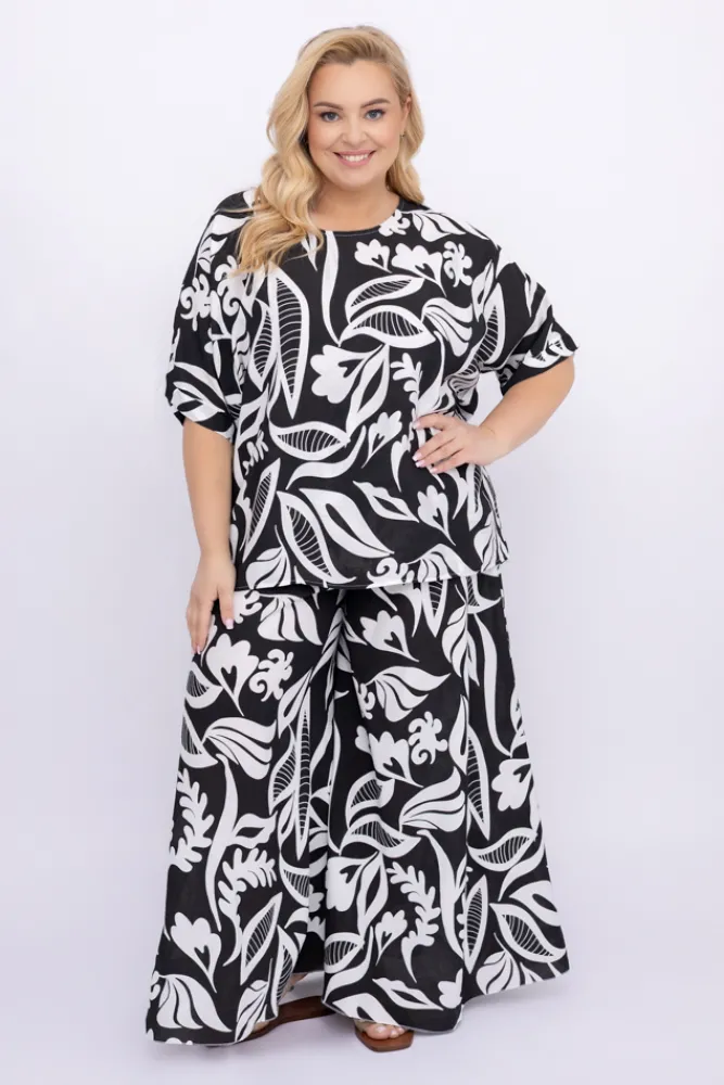 Damskie Włoski Czarny Komplet SETERI