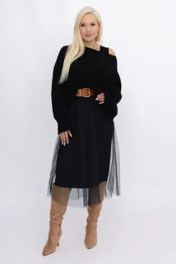 Damskie Włoski Komplet ze sweterkiem AMELIE