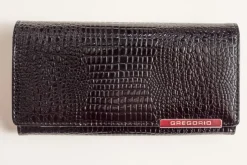 Damskie Czarny Portfel GREGIO