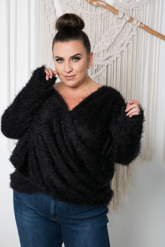 Damskie Polski Sweter FABIOLA Plus Size