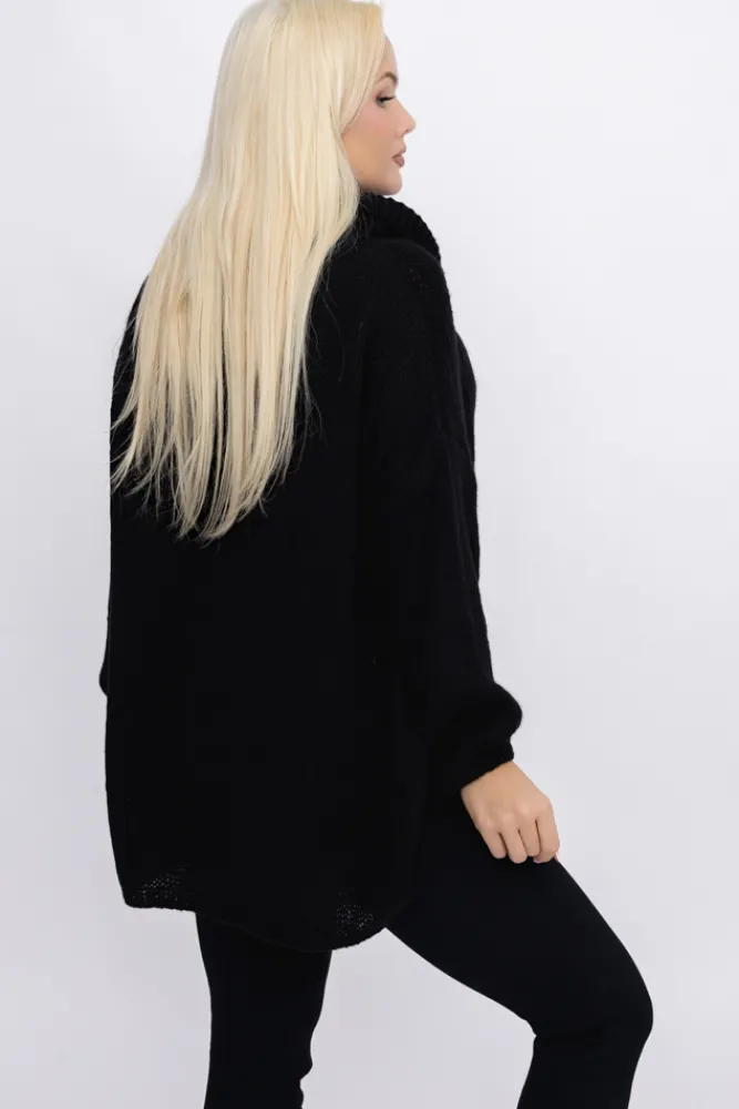 Damskie Włoski Sweter z golfem DELIO