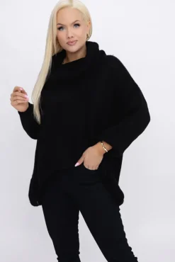 Damskie Włoski Sweter z golfem DELIO