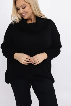 Damskie Włoski Sweter z golfem DELIO