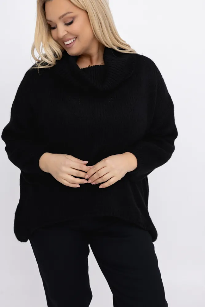 Damskie Włoski Sweter z golfem DELIO