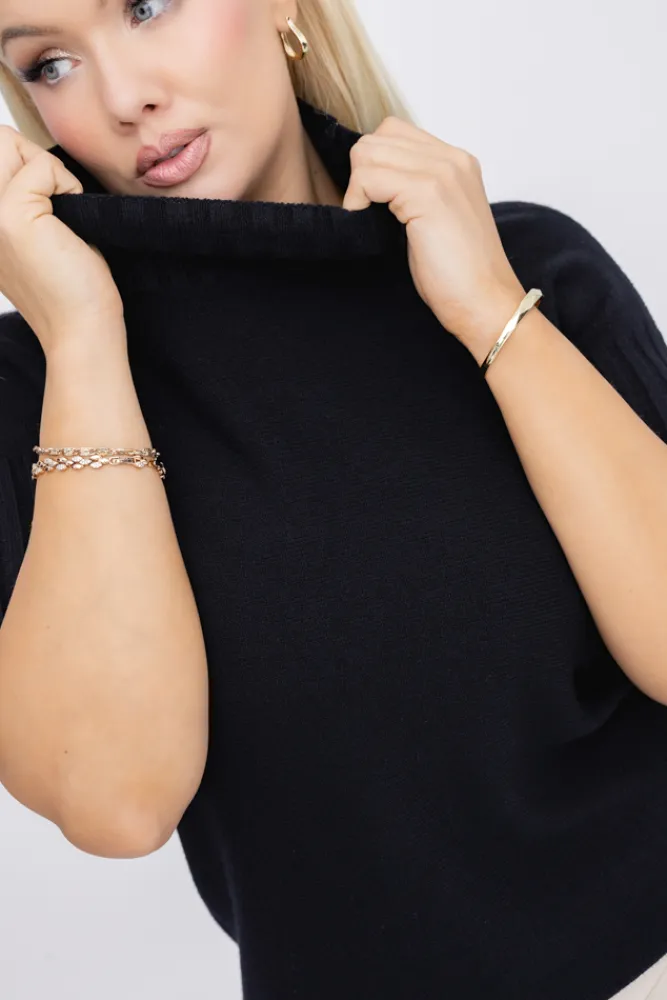 Damskie Włoski Sweterek z półgolfem ZURGENA