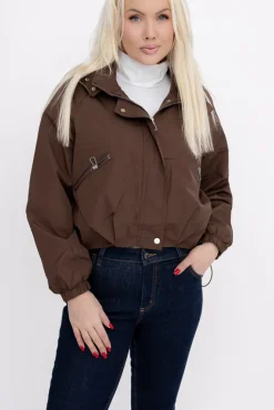 Damskie Czekoladowa Kurtka ASNEL