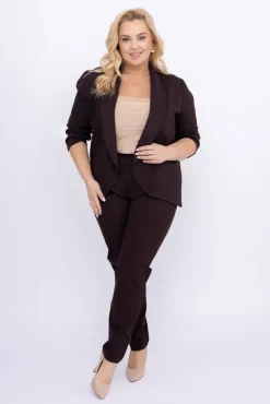 Damskie Polski Czekoladowa Marynarka BAKIOLA