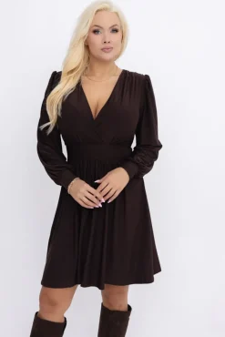 Polski Czekoladowa Sukienka NORENTI