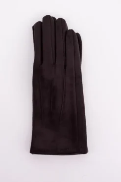 Polski Czekoladowe rękawiczki zamszowe VAYARI