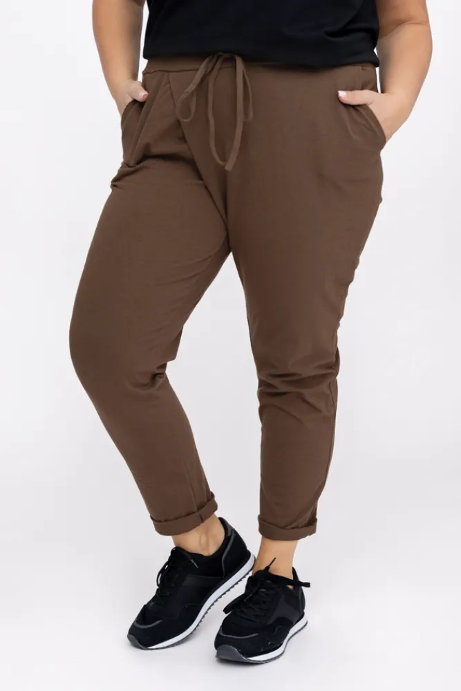 Damskie Polski Czekoladowe Spodnie LOTARIO