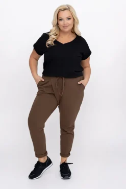 Damskie Polski Czekoladowe Spodnie LOTARIO