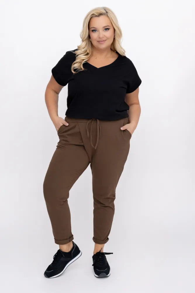 Damskie Polski Czekoladowe Spodnie LOTARIO