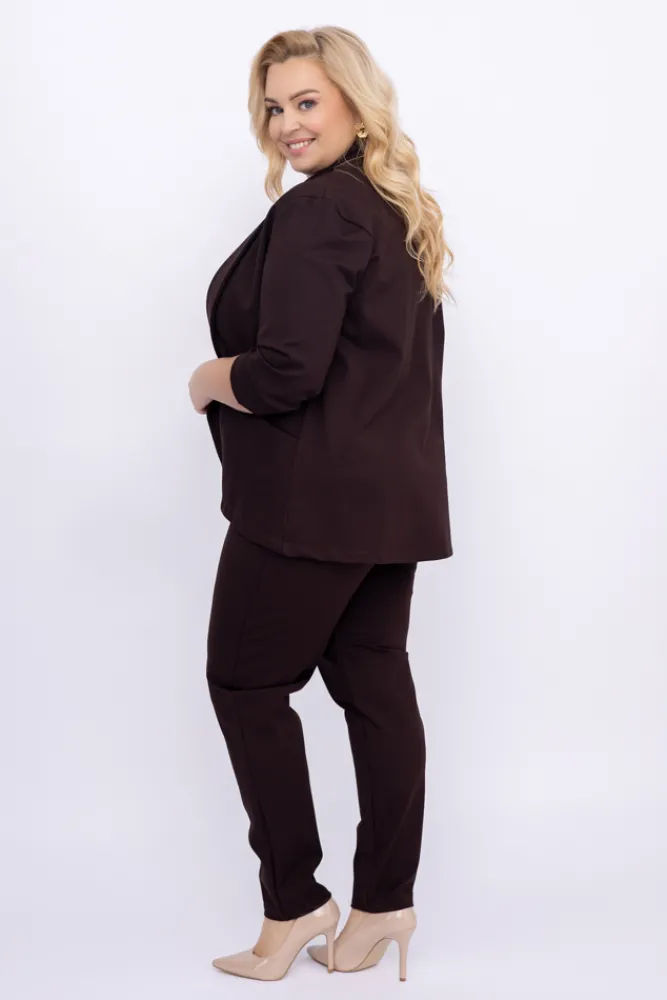 Damskie Polski Czekoladowy Garnitur BAKIOLA