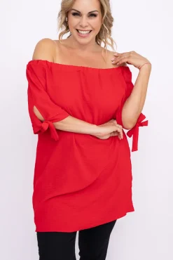 Damskie Polski Czerwona Bluzka RONI