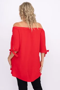 Damskie Polski Czerwona Bluzka RONI