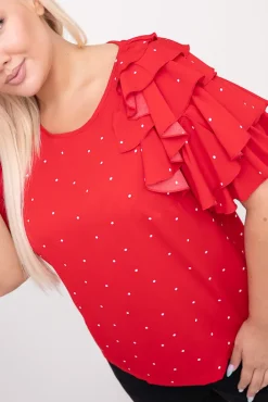 Damskie Polski Czerwona Bluzka TORRERI