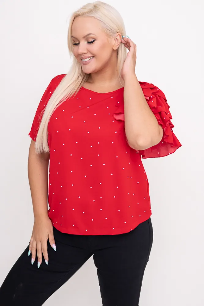 Damskie Polski Czerwona Bluzka TORRERI