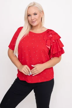 Damskie Polski Czerwona Bluzka TORRERI