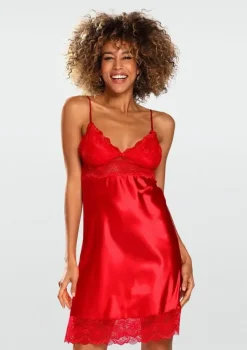 Polski Czerwona Halka satynowa ALUBI