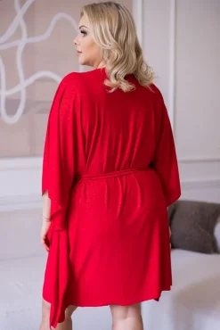 Polski Czerwona Sukienka brokatowa BEGIO