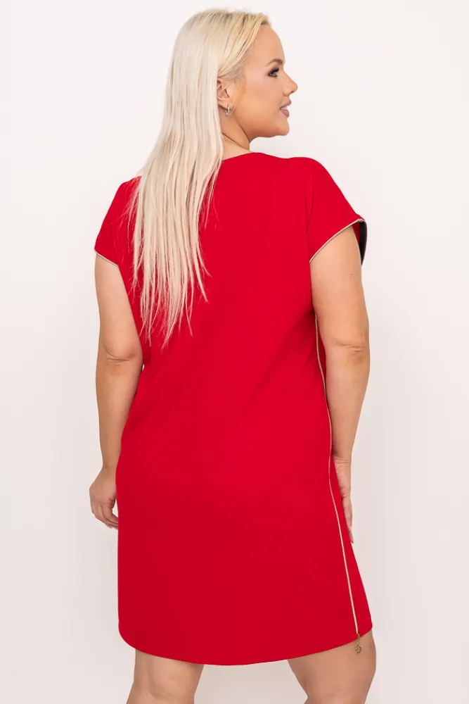 Polski Czerwona Sukienka CARBONA