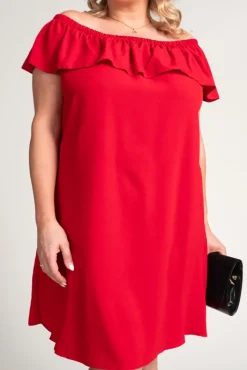 Polski Czerwona Sukienka FRILIA