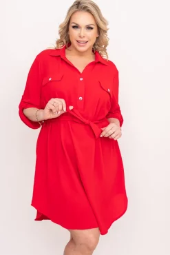 Polski Czerwona Sukienka IMALI