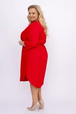 Polski Czerwona Sukienka KAMAYO