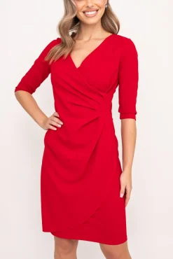 Polski Czerwona Sukienka MAGENTA Plus Size