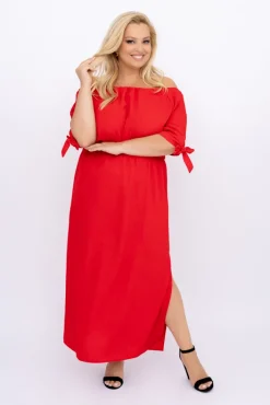 Polski Czerwona Sukienka NOBI