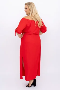 Polski Czerwona Sukienka NOBI