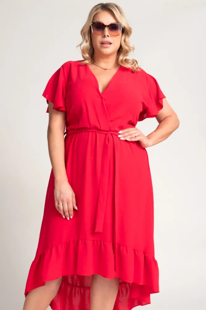 Polski Czerwona Sukienka RHODIO