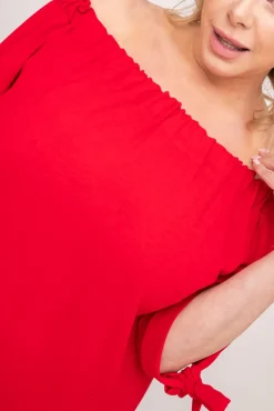 Polski Czerwona Sukienka VALENCIA