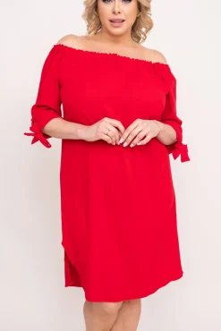 Polski Czerwona Sukienka VALENCIA