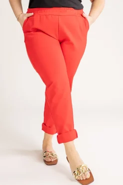 Damskie Polski Czerwone Spodnie CINTA