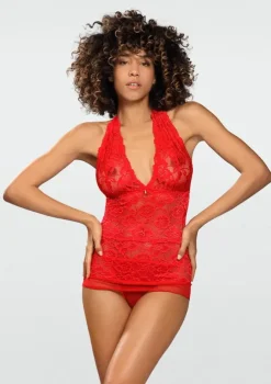 Polski Czerwony Komplet koronkowy JOLIE