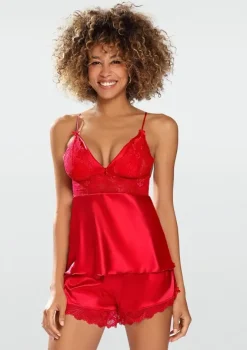 Polski Czerwony Komplet satynowy HARMONIA