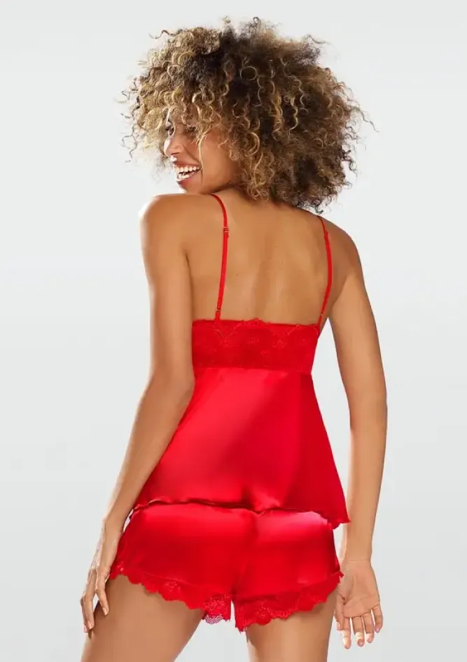 Polski Czerwony Komplet satynowy HARMONIA