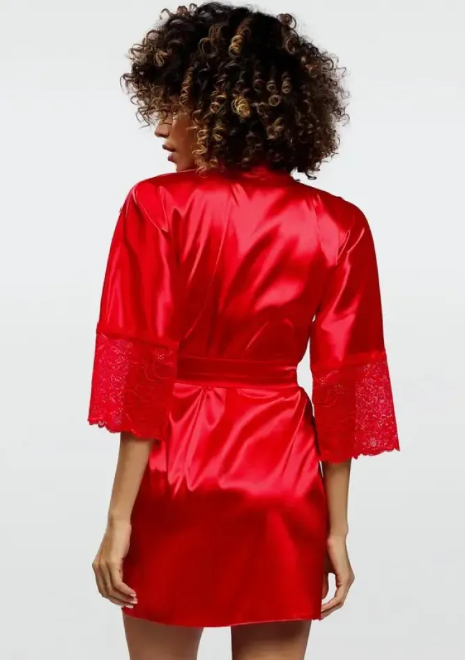 Polski Szlafrok satynowy JUDYTA