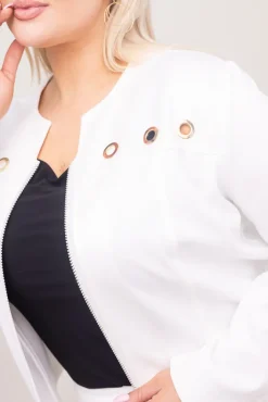 Damskie Polski Ecru Żakiet TREGIDA