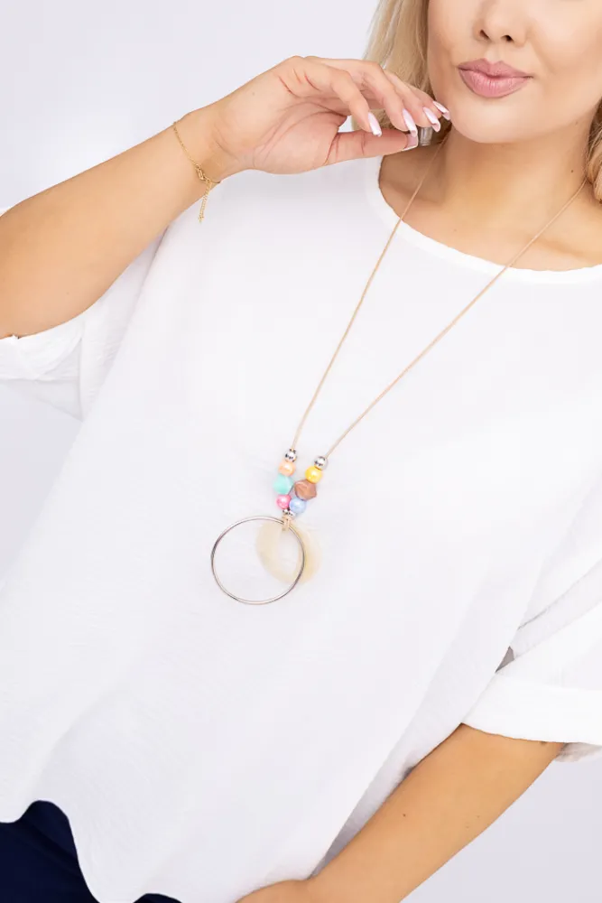 Damskie Włoski Bluzka z wisiorkiem BELUCIO