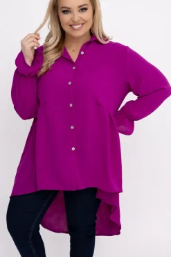 Damskie Włoski Fioletowa Koszula TOURI
