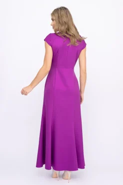 Polski Fioletowa Sukienka błyszcząca ARIEL